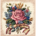 Набор для вышивания нитками Classic Design "Роза в букете"